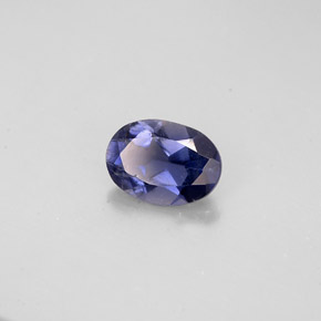 Iolita azul natural 0,67ct, corte oval, VS