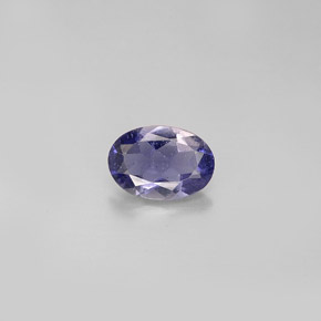 Iolita violeta natural 0,56ct, corte oval, VS