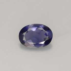 Iolita violeta natural 0,56ct, corte oval, VS