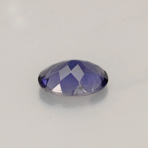 Iolita violeta natural 0,59ct, corte oval, VS
