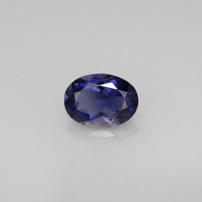Iolita azul natural 0,63ct, corte oval, VS-SI