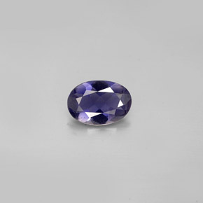 Iolita azul natural 0,47ct, corte oval, VS