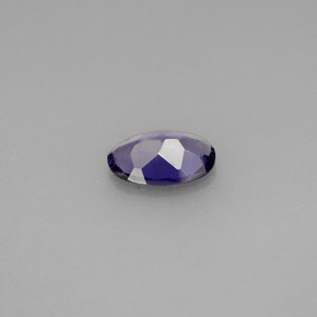 Iolita violeta natural 0,48ct, corte oval, VS