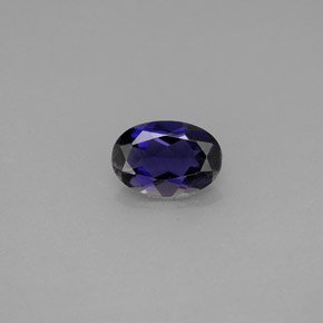 Iolita violeta natural 0,53ct, corte oval, VS
