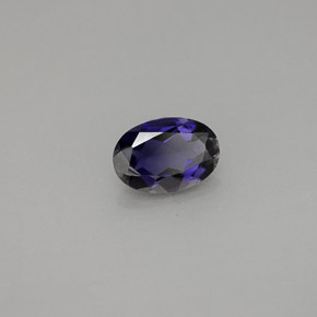 Iolita violeta natural 0,53ct, corte oval, VS