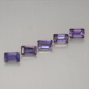 Pedras preciosas de iolita violeta natural de  ct, corte esmeralda, VVS-VS