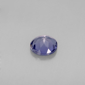 Iolita azul violeta natural 0,39ct, corte redondo, VS