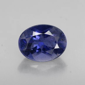 Iolita azul natural 1,23ct, corte oval, VS-SI