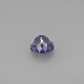 Iolita azul natural 0,61ct, corte redondo, VS