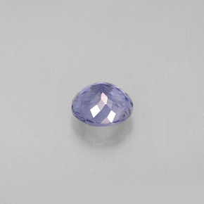 Iolita azul natural 0,48ct, corte redondo, VS