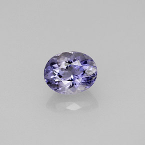 Iolita azul natural 0,81ct, corte oval, VVS-VS