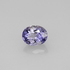 Iolita azul natural 0,81ct, corte oval, VVS-VS