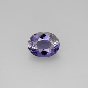Iolita azul natural 0,73ct, corte oval, VVS-VS