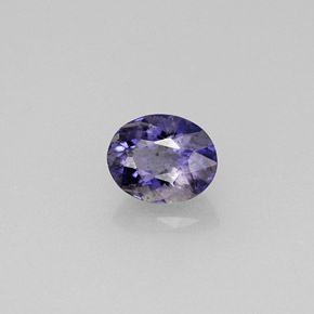 Iolita azul natural 0,78ct, corte oval, VS