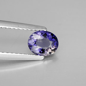 Iolita Violeta Azul Natural 0.47ct, Corte Oval, VVS