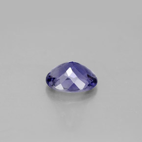 Iolita azul natural 0,67ct, corte oval, VVS