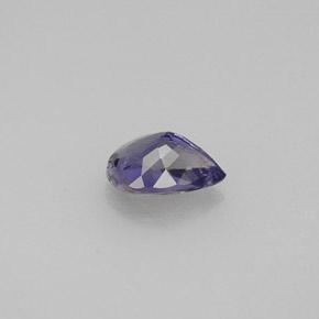 Iolita violeta natural 0,61ct, formato de pêra, VS