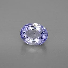 Iolita violeta natural 1,03ct, corte oval, VS