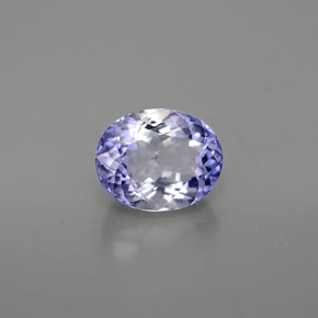 Iolita violeta natural 1,03ct, corte oval, VS