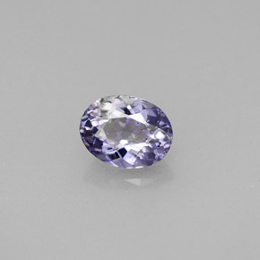 Iolita violeta natural 0,75ct, corte oval, VS