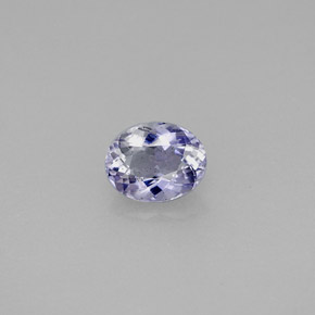 Iolita violeta natural 0,54ct, corte oval, VS