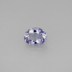 Iolita violeta natural 0,54ct, corte oval, VS