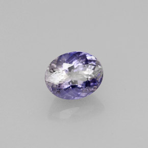 Iolita violeta natural 0,80ct, corte oval, VS