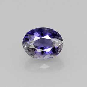 Iolita violeta natural 0,70ct, corte oval, VS-SI