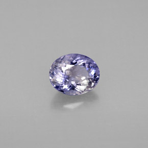 Iolita violeta natural 0,65ct, corte oval, VS