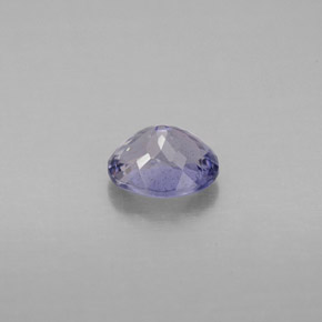 Iolita violeta natural 0,65ct, corte oval, VS