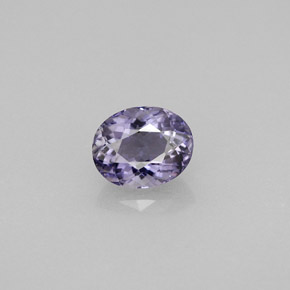 Iolita azul natural 0,73ct, corte oval, VS