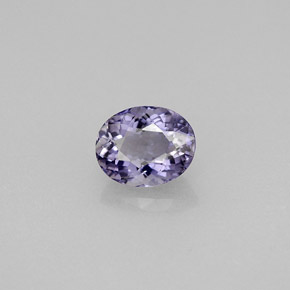 Iolita azul natural 0,73ct, corte oval, VS