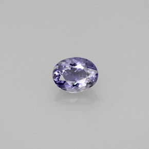 Iolita violeta natural 0,47ct, corte oval, VS