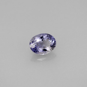 Iolita violeta natural 0,47ct, corte oval, VS