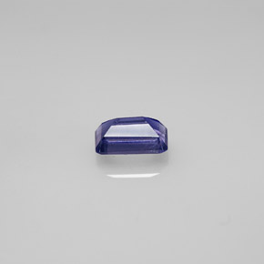 Iolita azul natural 0,50ct, corte esmeralda, VS