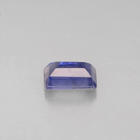 Iolita azul natural 0,49ct, corte esmeralda, VS