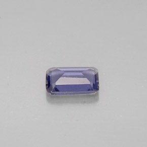 Iolita azul natural 0,36ct, corte esmeralda, VS