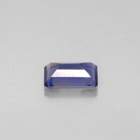 Iolita azul natural 0,42ct, corte esmeralda, VS