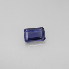 Iolita Violeta Azul Natural 0.51ct, Corte Esmeralda, VS