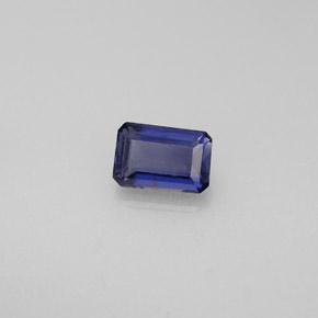 Iolita Violeta Azul Natural 0.51ct, Corte Esmeralda, VS