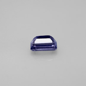 Iolita azul natural 0,57ct, corte esmeralda, VS