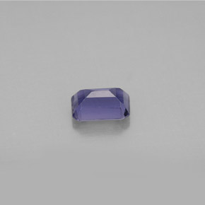 Iolita azul natural 0,47ct, corte esmeralda, VS