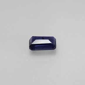 Iolita azul natural 0,51ct, corte esmeralda, VS