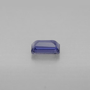 Iolita azul natural 0,50ct, corte esmeralda, VS