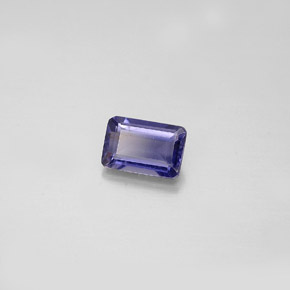 Iolita Violeta Azul Natural 0.51ct, Corte Esmeralda, VS
