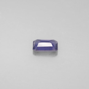 Iolita azul natural 0,40ct, corte esmeralda, VS