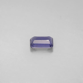 Iolita azul natural 0,44ct, corte esmeralda, VS