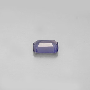 Iolita azul natural 0,44ct, corte esmeralda, VS