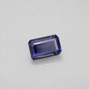 Iolita Violeta Azul Natural 0.54ct, Corte Esmeralda, VS