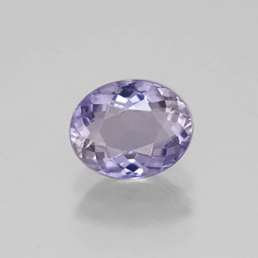 Iolita violeta natural 0,70ct, corte oval, VVS-VS